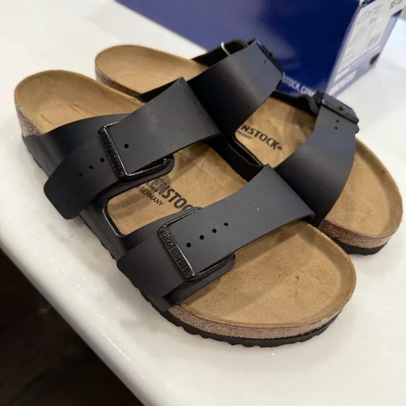 BIRKENSTOCK ARIZONA Black sandals BIRKO-FLOR Sz US W 10 Men 8 EU 41 NIB - Picture 6 of 7